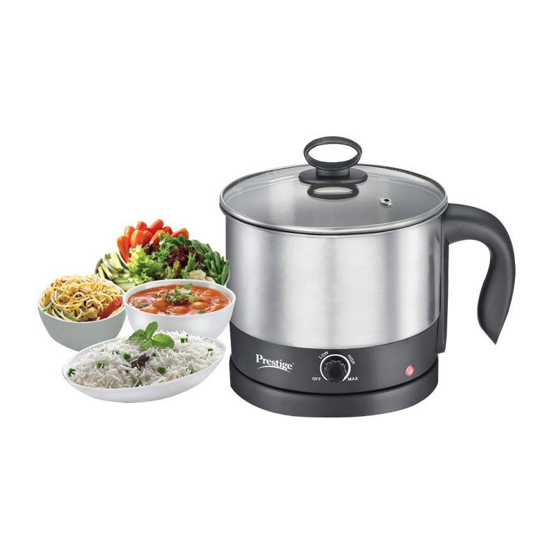 Prestige Multi Cooker PMC 1.0+ Electric Kettle (1 L, Silver) sathya.in